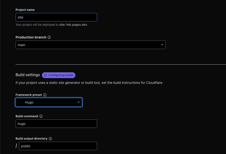 Pages Config